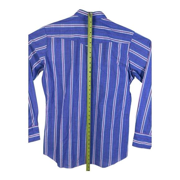 Wrangler Western Shirt Men's Purple Pink Pearl Snap Plaid Button Long Size LT - Picture 9 of 12